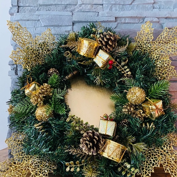 Candle and wreath decor - Picture 2 of 2